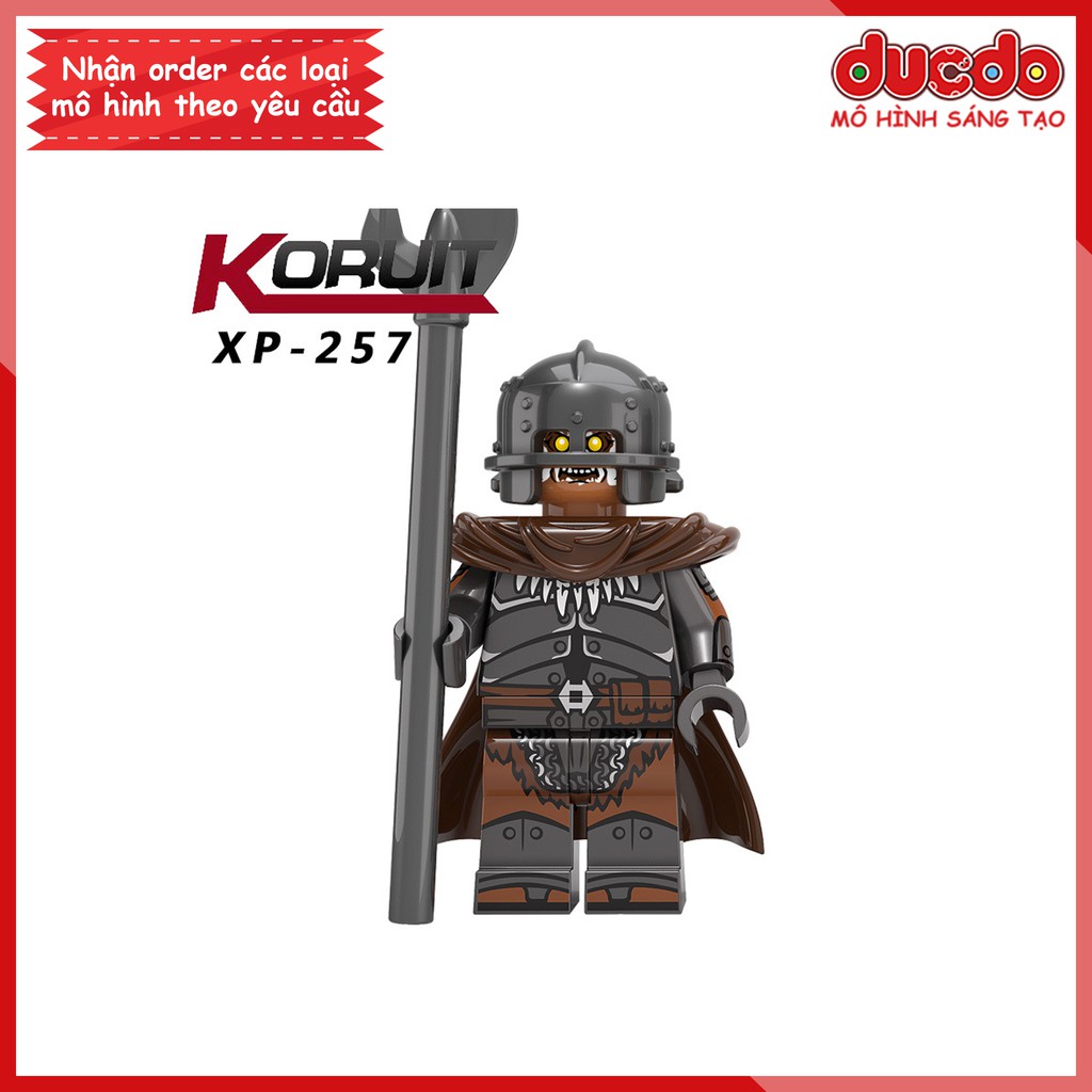 Minifigures đạo quân Uruk phim Chúa Tể Những Chiếc Nhẫn - Đồ chơi Lắp ghép Xếp hình Mô hình Mini KORUIT KT1033