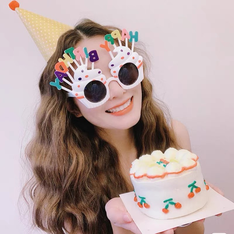 (hot trend) kính mắt happy birthday dễ thương