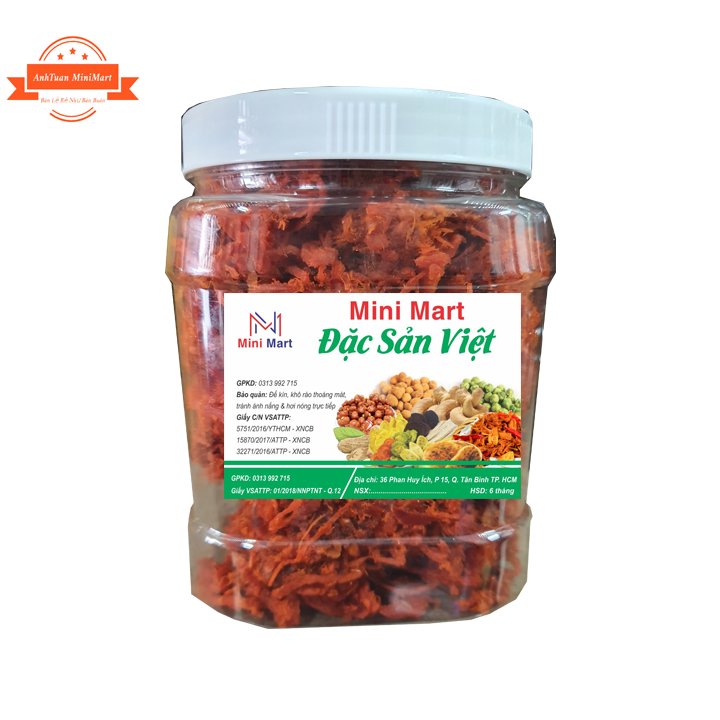 500gr Kho Bò xé sợi cay ngon (Khô Gà Giả Bò)