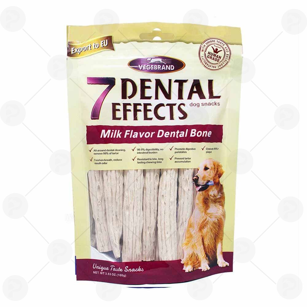 Xương Gặm Sạch Răng 7 Dental Effects Bone Vegebrand Cho Chó - Sữa
