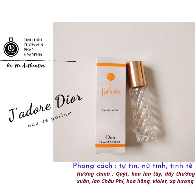 Nước hoa mini Pháp H.parfum JADORE DIOR Nữ dạng lăn 12ml