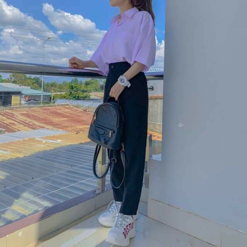 Quần baggy tây đi học đi chơi đều xinh đủ size s m l