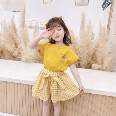 Set áo quần giả váy cho bé gái