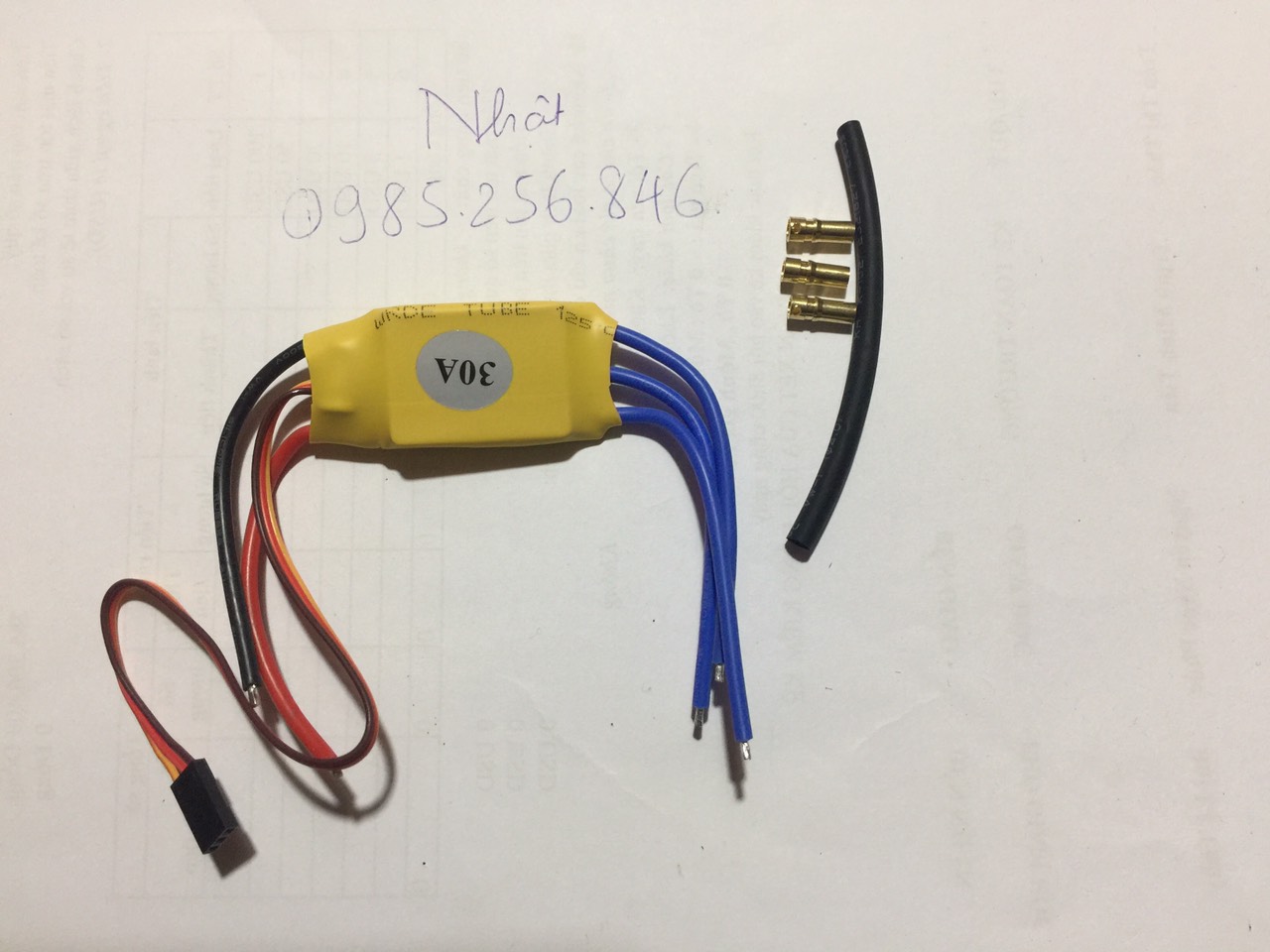 Bộ điều tốc 30a , 40a không chổi than , đã gồm jack chuối