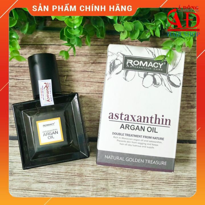 TINH DẦU DƯỠNG TÓC ROMACY ASTAXANTHIN ARGAN OIL 55ML