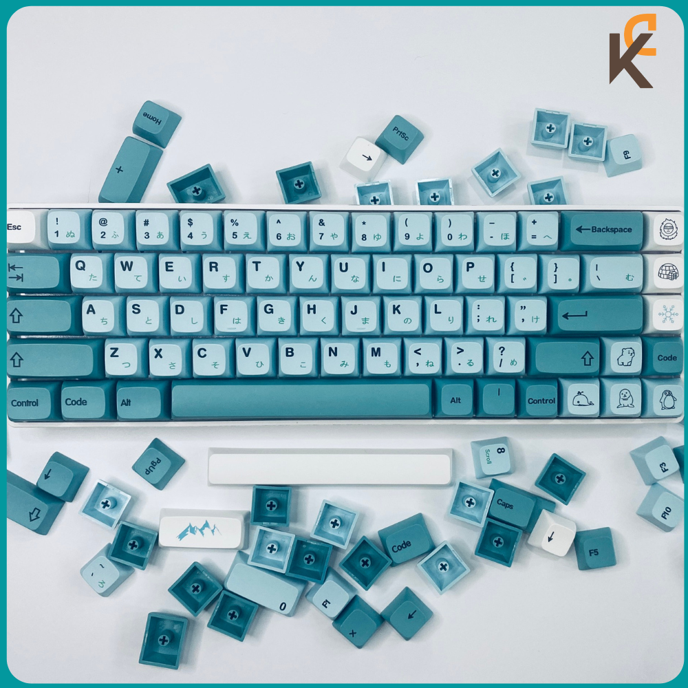 GMK Iceberg keycap XDA Profile PBT cho bàn phím cơ