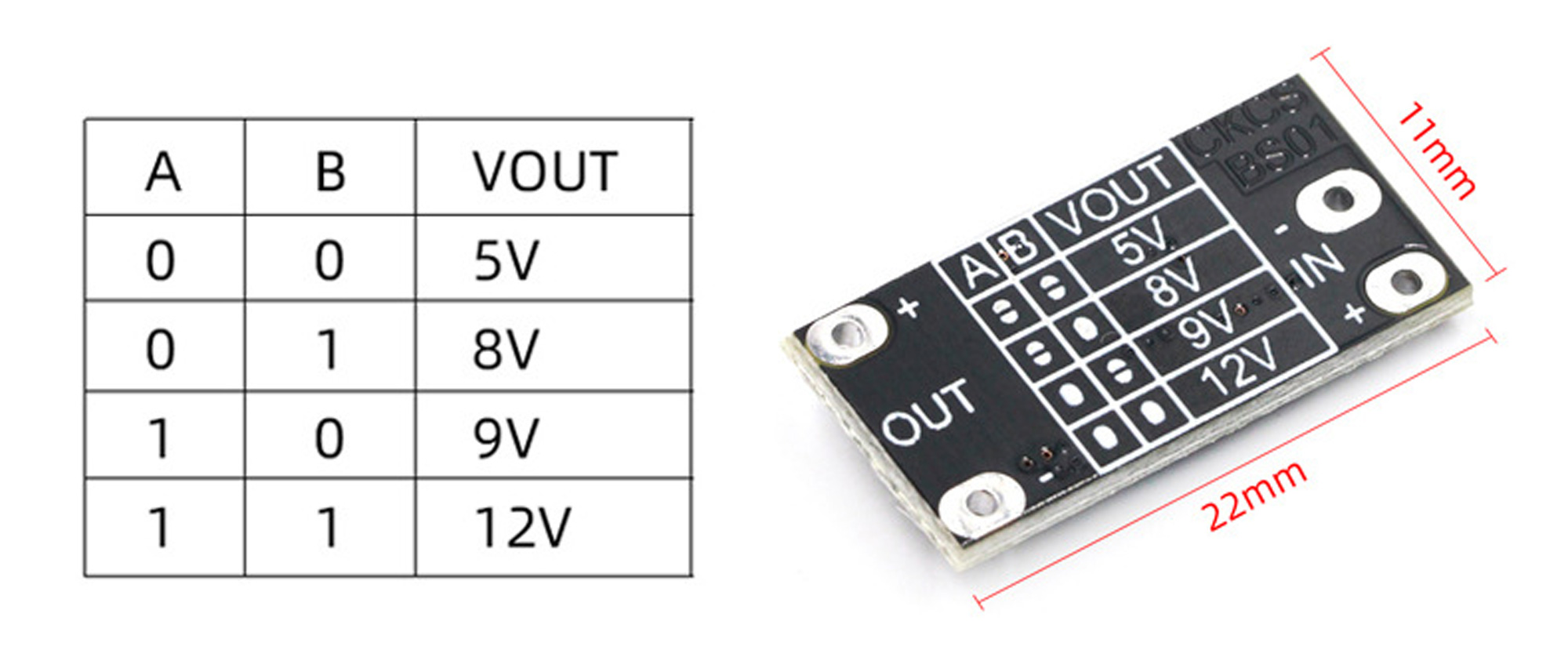 Module tăng áp DC Mini từ 3.7-12V lên 5V/8V/9V/12V