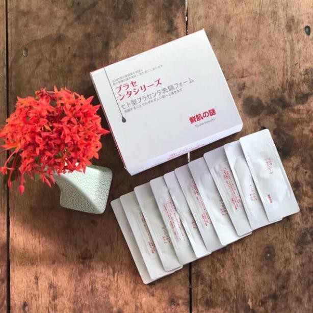 [GIẢM 5% ĐƠN 129K][HCM]Mặt Nạ Ủ Trắng Nhau Thai Nhật Bản Nhập Khẩu 100% (1 Hộp 50 Gói )