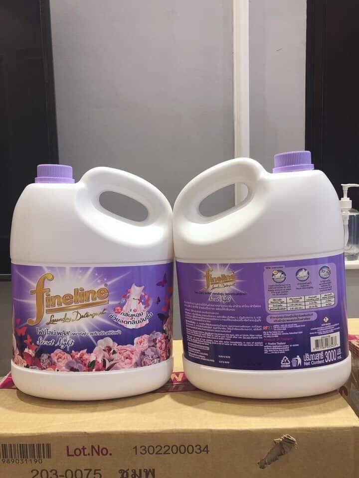 NƯỚC GIẶT XẢ FINELINE 3000ML [MÀU TÍM MẪU MỚI] THÁI LAN