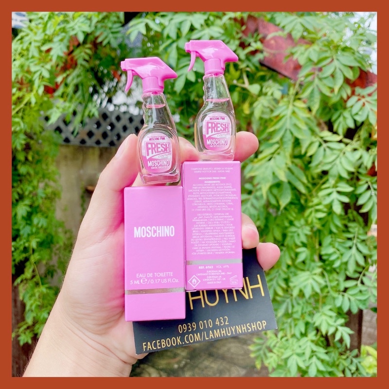[ CHÍNH HÃNG] Nước hoa mini MOSCHINO FRESH PINK EDT 5ml
