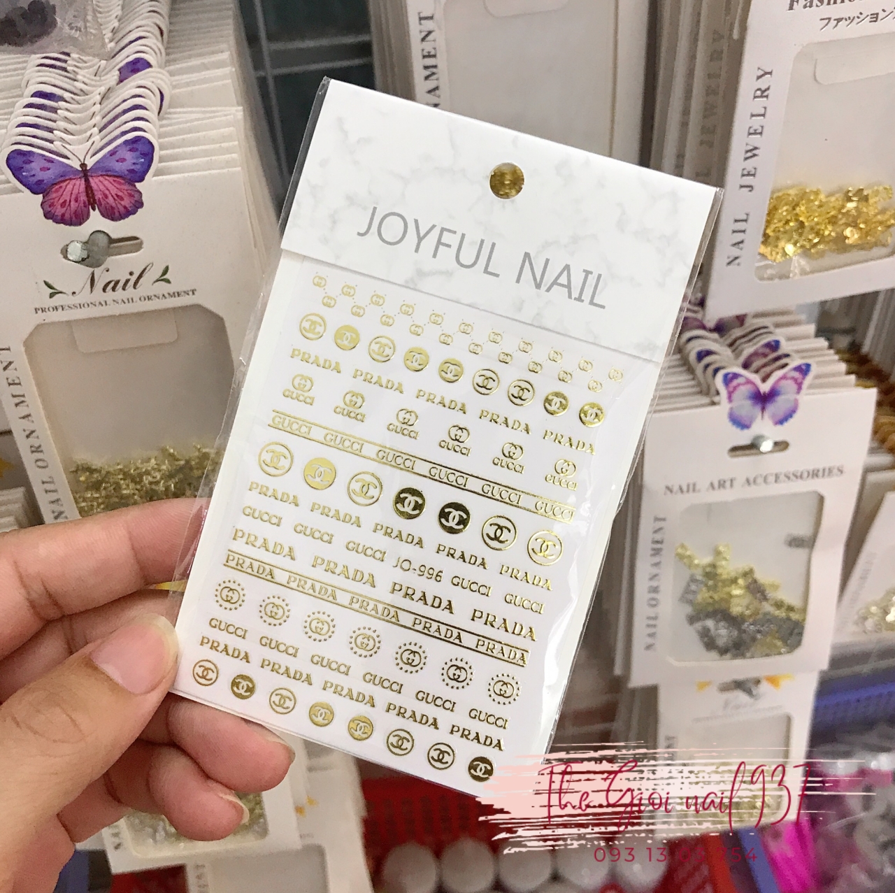 Nail sticker thương hiệu dán móng tay - chân - sticker hot 2023 - tgn937