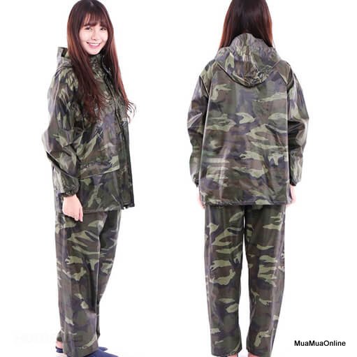 Bộ áo mưa vải dù rằn ri size xxl cao cấp
