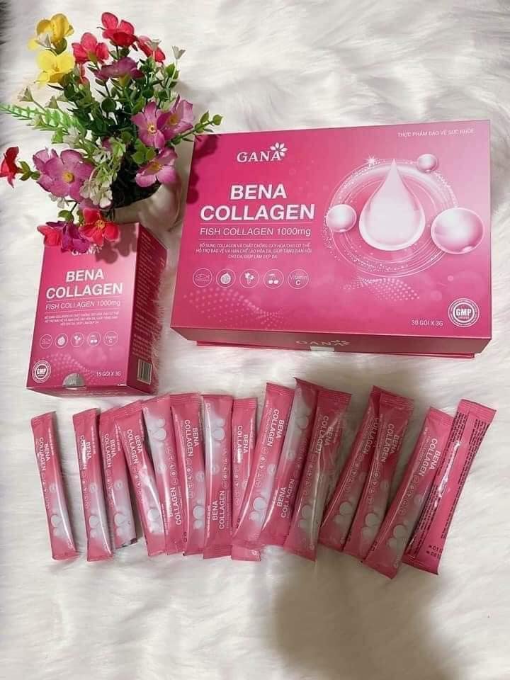 (hcm)BỔ SUNG COLLEN DẠNG BỘT BENA COLLAGEN GANA( HỘP 15 GÓI dùng thử)