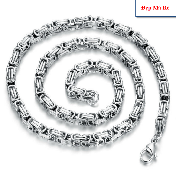 Titanium male pendant style eyelets square stylized style 5mm-commitment 1 Đổi 1 if hoen Rust