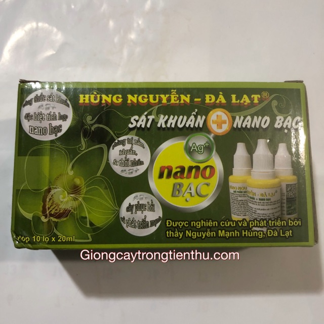 CHẾ PHẨM SÁT KHUẨN + NANO BẠC (HÙNG NGUYỄN-ĐÀ LẠT)