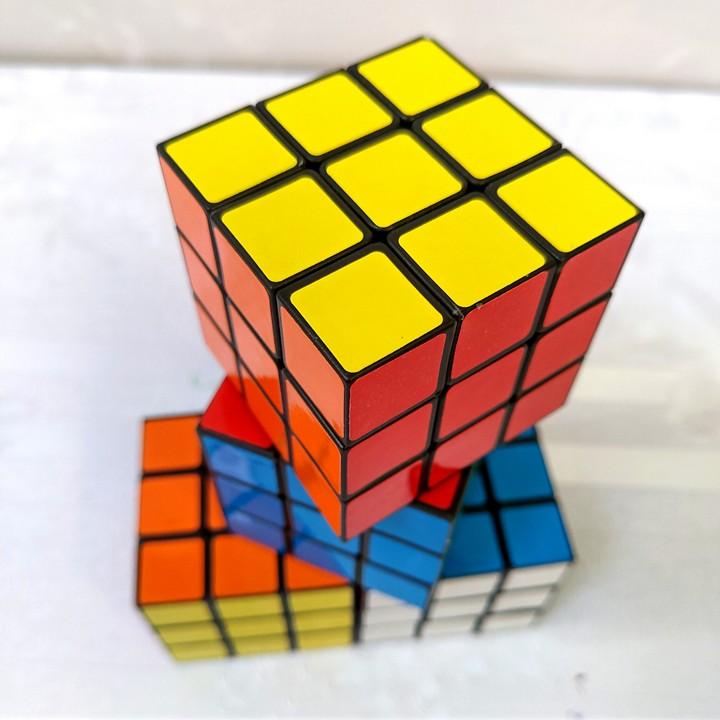 Rubik's cube 3x3, black trim, intellectual development toy, toy for kids