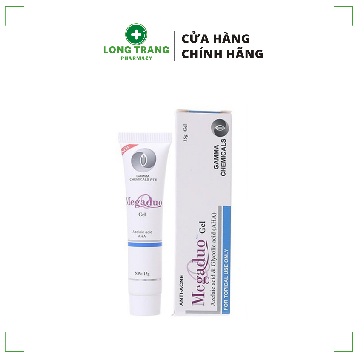 Gel ngừa mụn, giảm thâm Megaduo 15g [CHÍNH HÃNG]