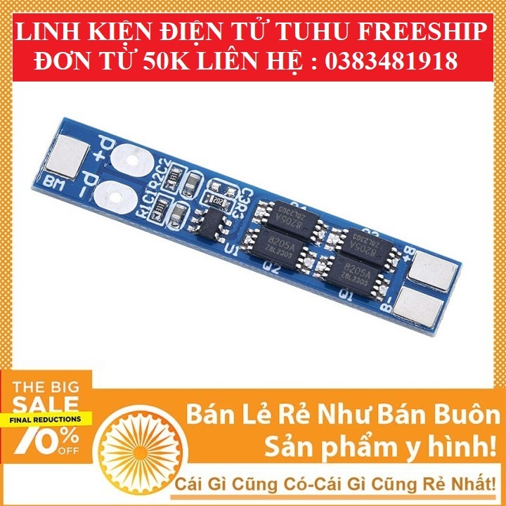 Mạch sạc và bảo vệ pin 2S 18650