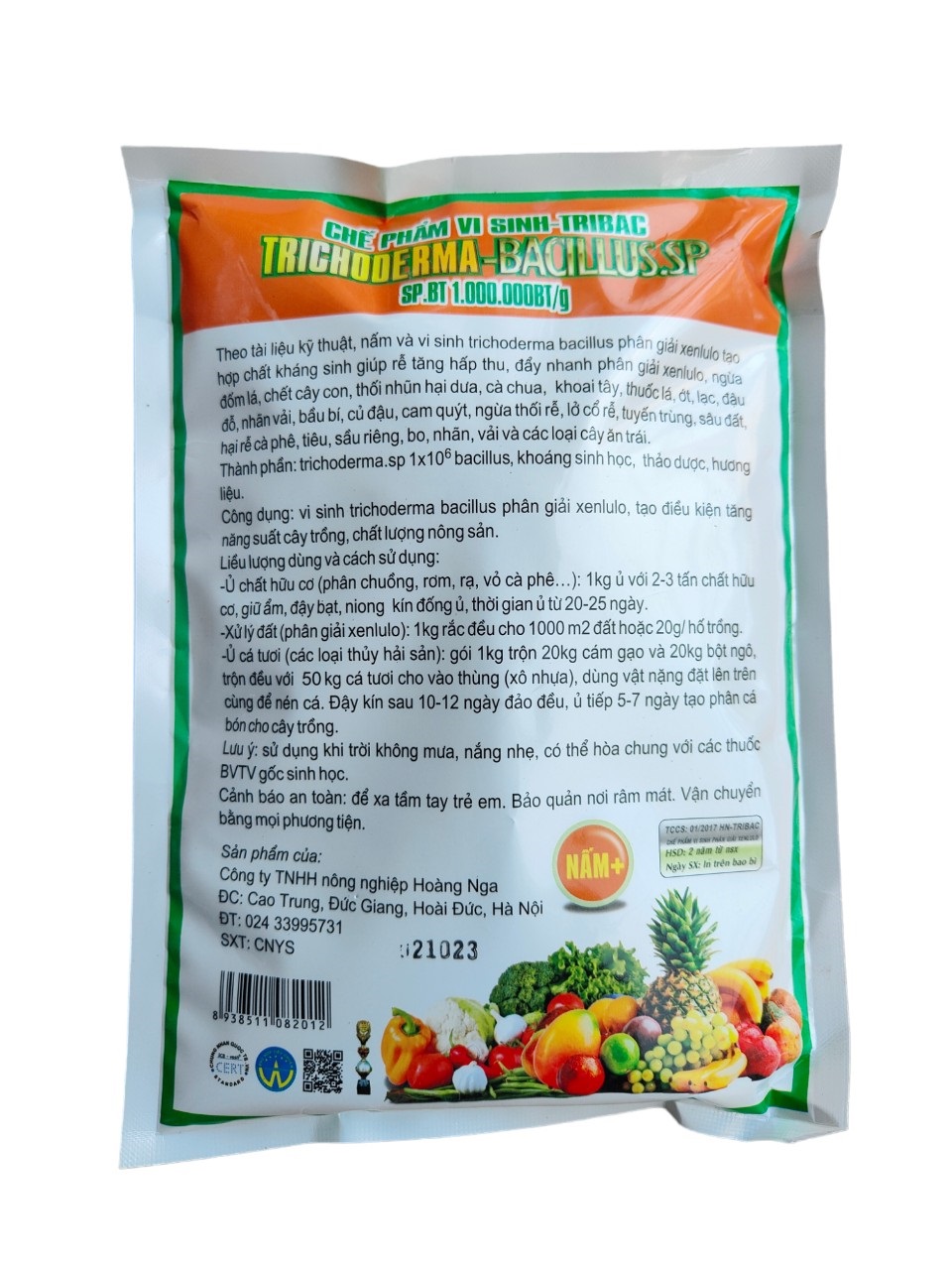 Nấm Trichoderma 1kg (gói vàng) ủ phân hữu cơ, cải tạo đất (Tặng gói lân đỏ)
