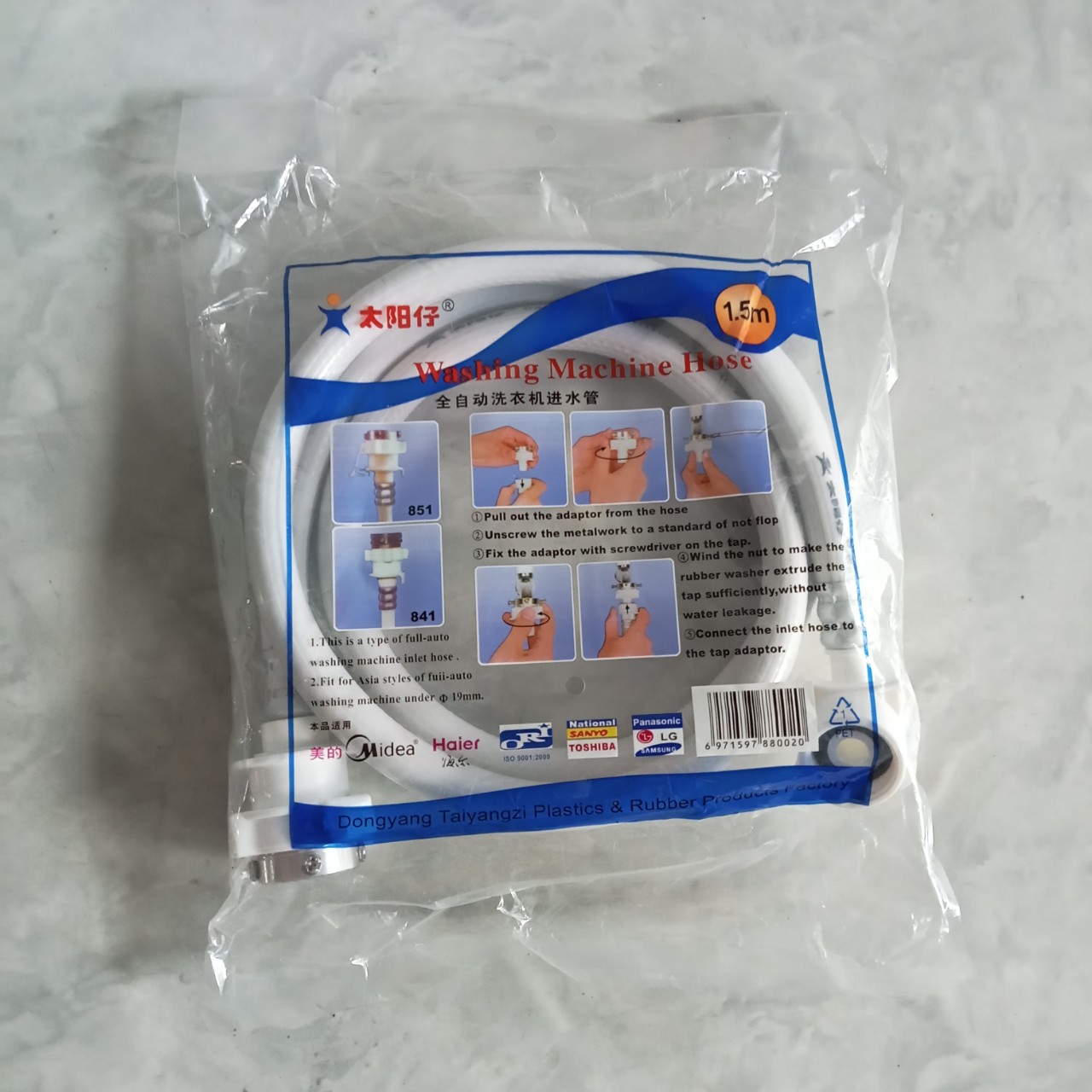 DÂY CẤP NƯỚC MÁY GIẶT ĐA NĂNG 1,5M VÀ 3M