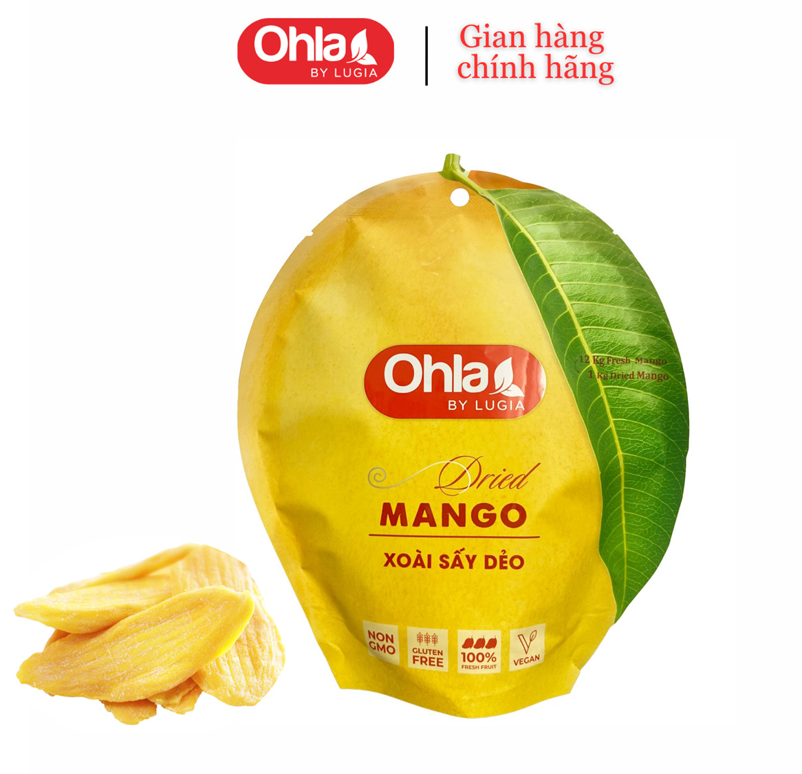 Xoài sấy dẻo Ohla ( túi trái xoài)_200g