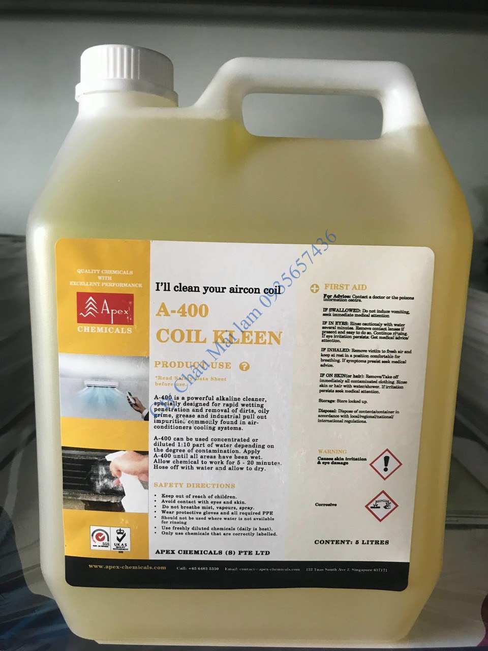 Nước Tẩy Dàn Lạnh Điều Hòa A-400 COIL KLEEN (Chai nhỏ và lớn )