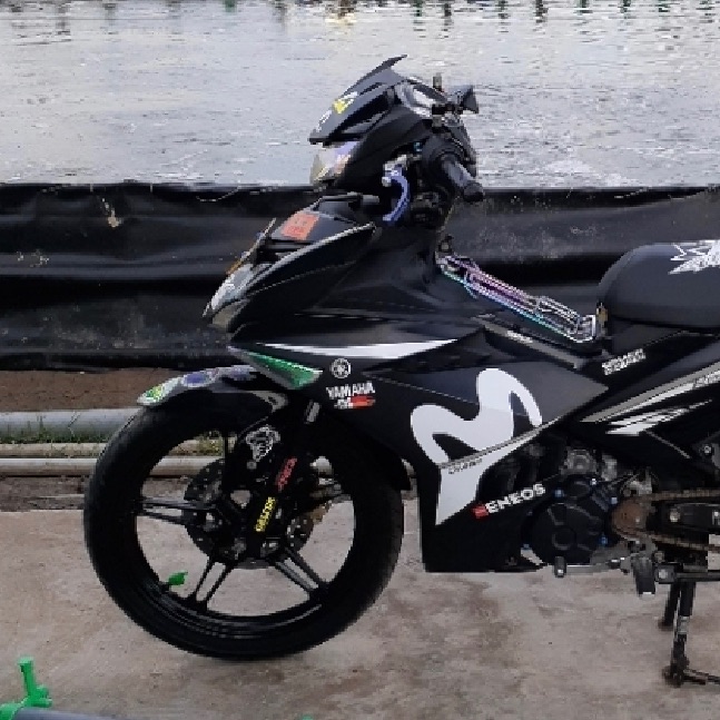 Tem rời ex 150 Y15ZR dán xe đen