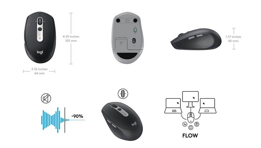 Chuột Không Dây Logi M585 Multi Device - Hàng Chính Hãng