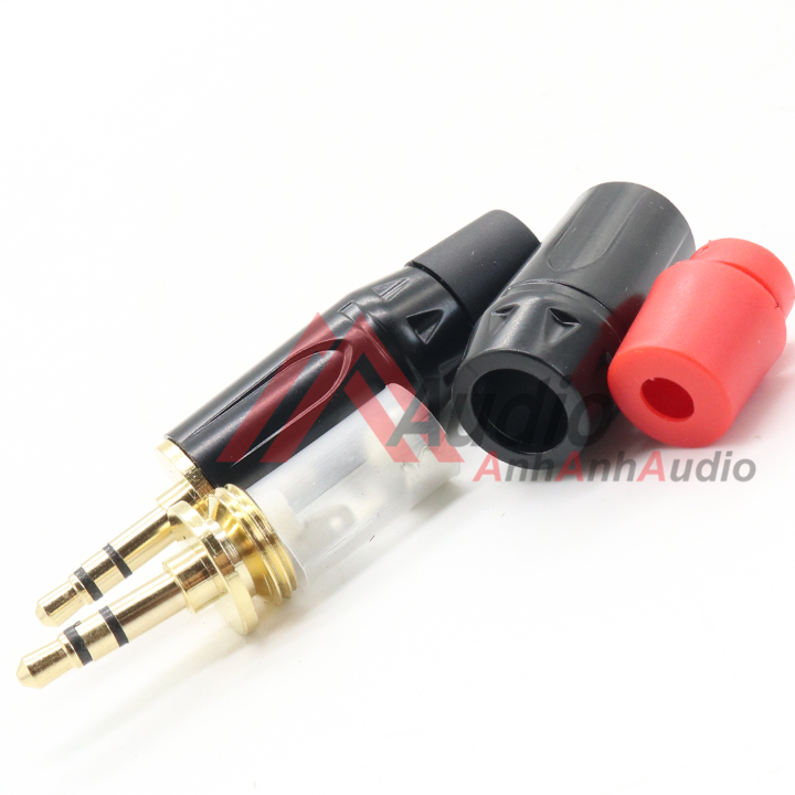 Jack 3.5 chân Đồng đỏ đen  giá 01 cái