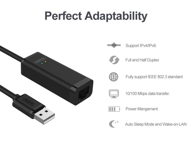 USB TO LAN 2.0 UNITEK Y1468