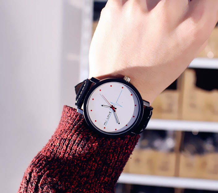 (Extra gift 1 tablets battery worth 20K) clock male face motifs heart rate
