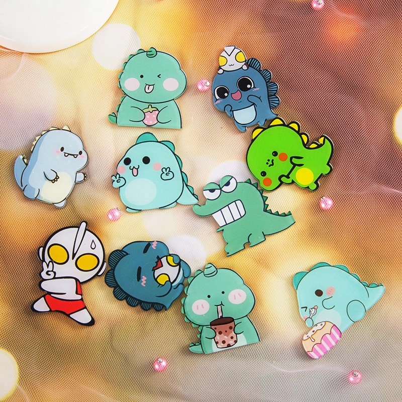 Huy hiệu cài áo, huy hiệu cài balo anime cute, ghim pin cài cặp nhân vật hoạt hình thỏ cún con