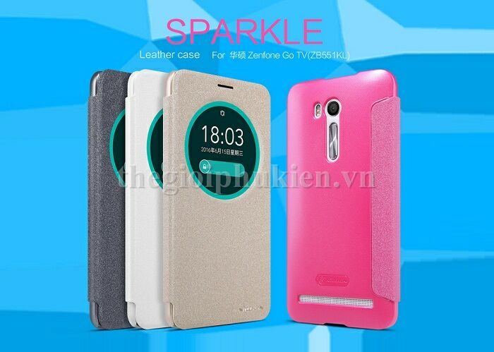 Bao da Asus Zenfone Go TV ZB551KL chính hãng Nillkin Sparkle