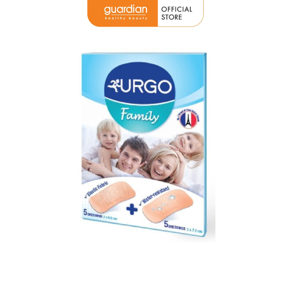BÁO GIÁ BĂNG CÁ NHÂN URGO WATERPROOF 10 MIẾNG (KHÔNG THẤM NƯỚC) | Shopee Lazada Sendo Tiki mới nhất 72 Băng cá nhân dạng gói Urgo Family dành cho gia đình (10 miếng)