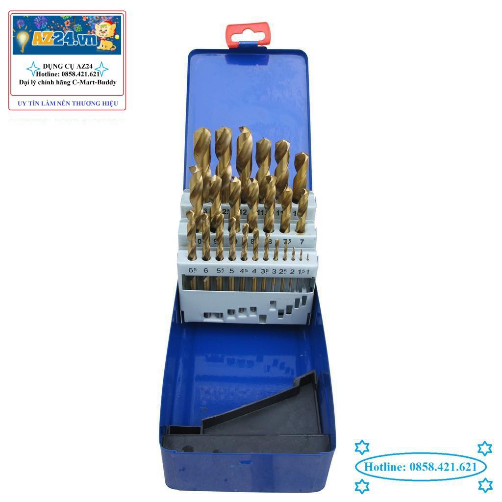 Hộp mũi khoan sắt 25 mũi A0100B C-MART chất lượng cao