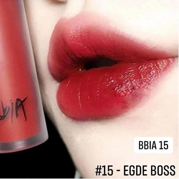 Chính Hãng Son Kem BBIA Màu 15 -Đỏ Lạnh