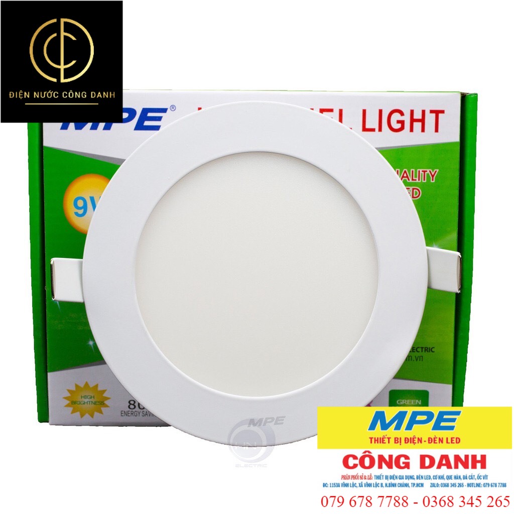 Đèn led âm trần MPE 6w, 9w, 12w