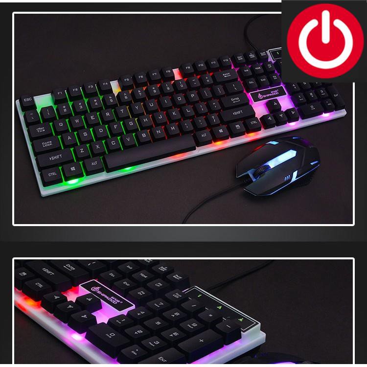 BỘ PHÍM CHUỘT LED CHƠI GAMEPHÍM CHUỘT GIẢ CƠ
