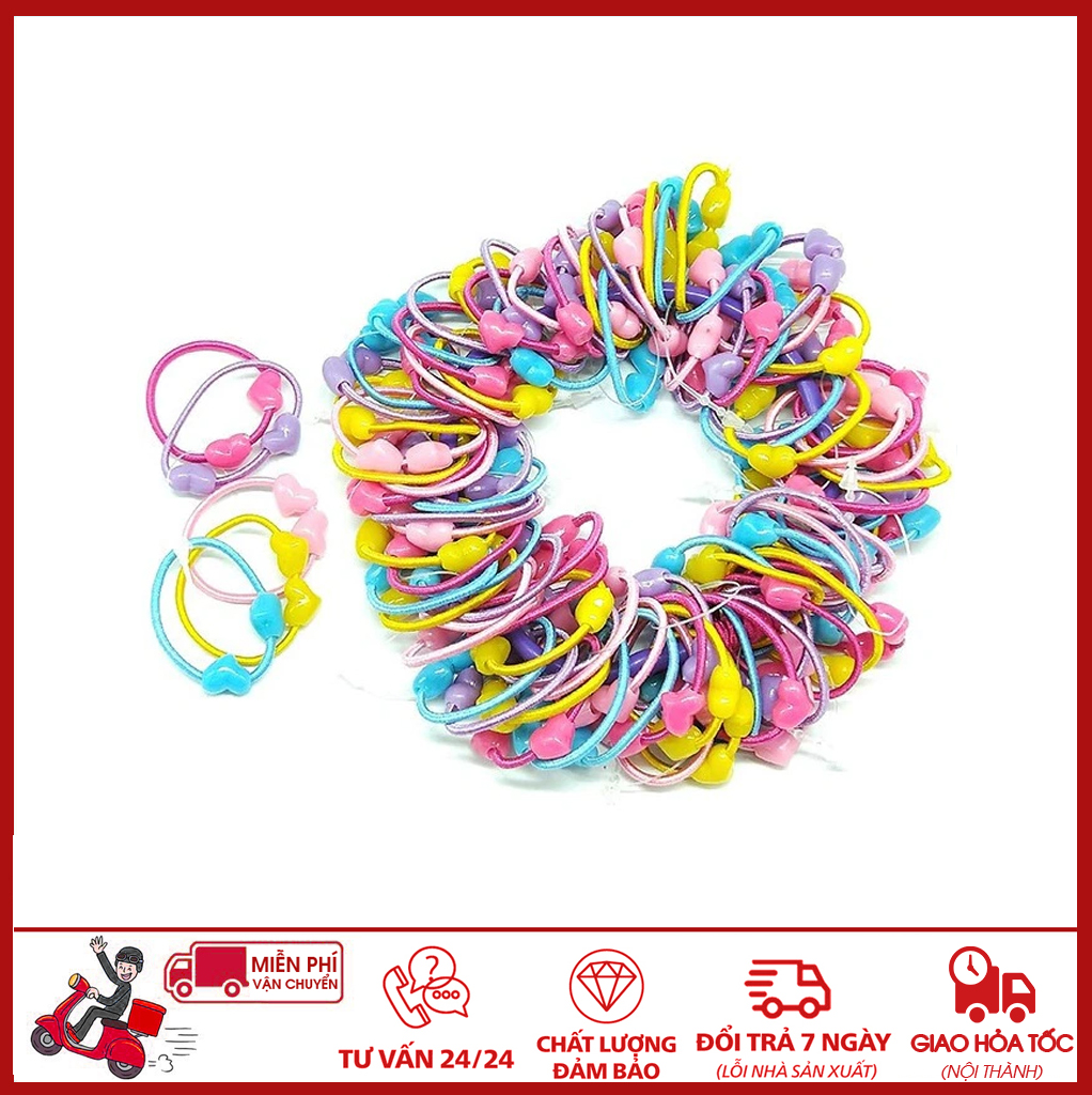 ⛔GIADUNGHOALONG⛔ Túi 50 dây buộc tóc cho bé (LOẠI CÓ NƠ)