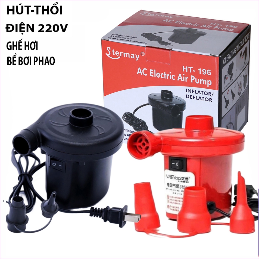 Bơm điện 2 chiều thổi hút và bơm phao bể bơi