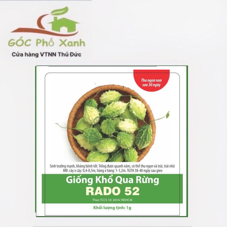 Hạt giống khổ qua rừng rado 52
