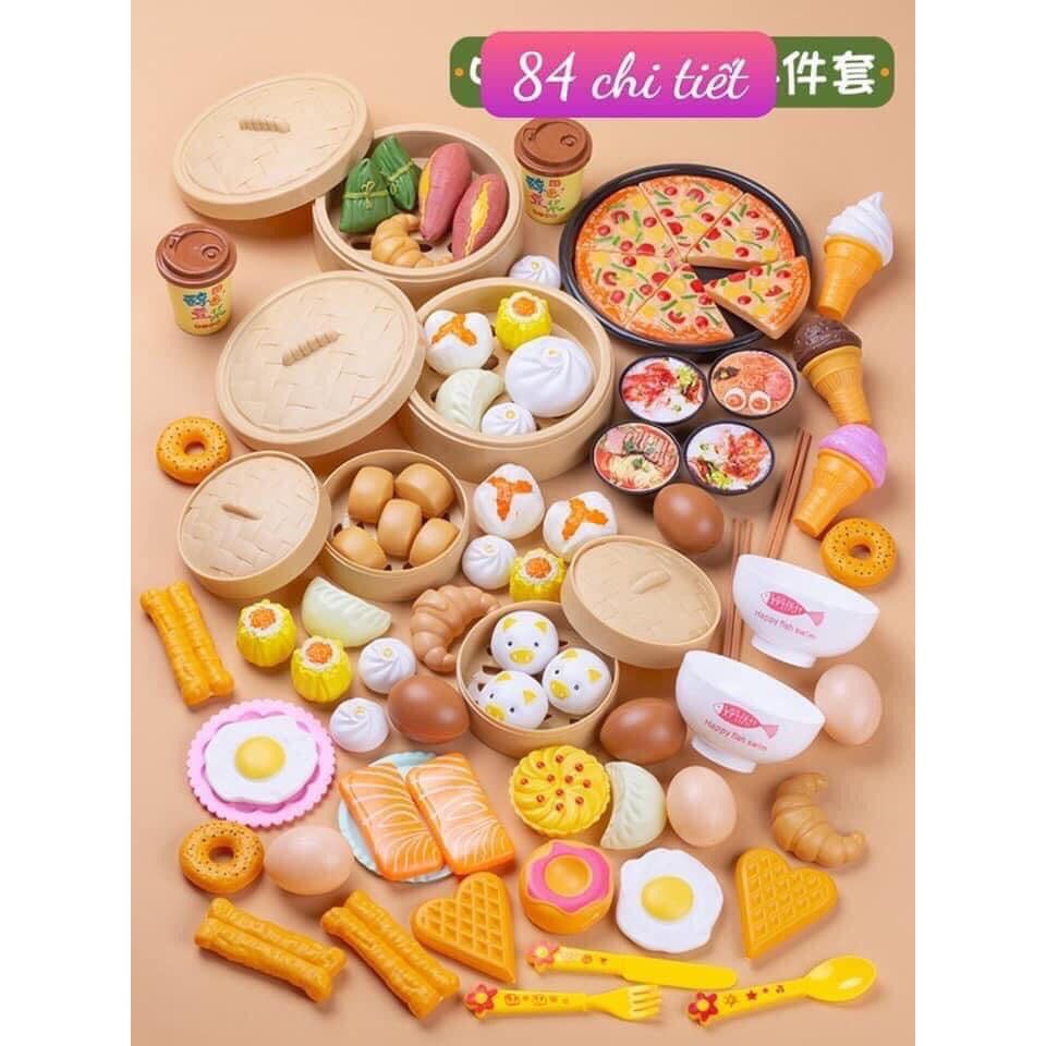 Bộ Đồ Chơi Nấu Ăn 84 Chi Tiết Cho Bé
