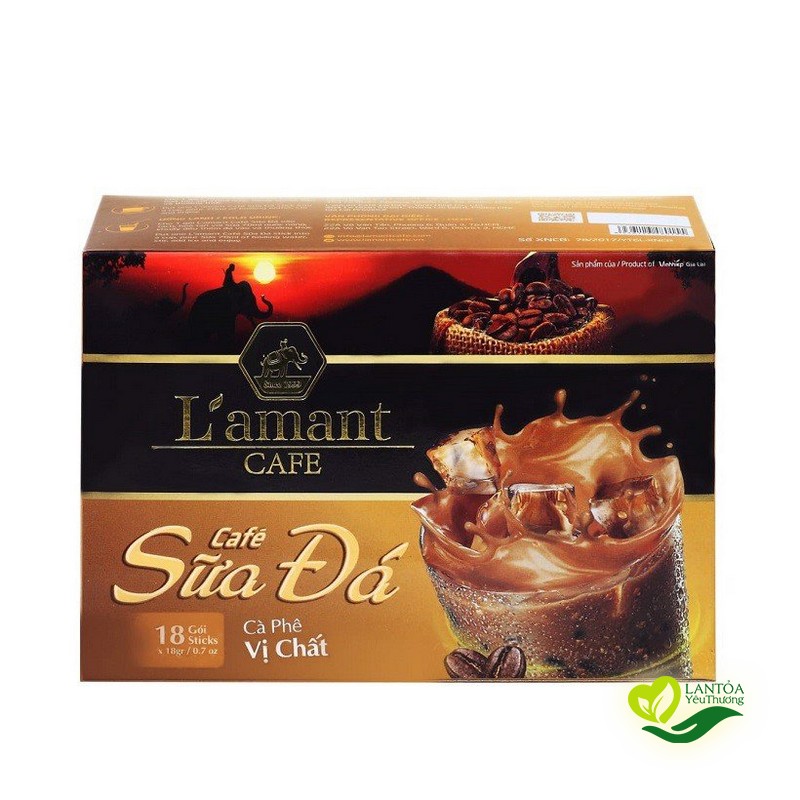 Cà phê hòa tan sữa đá vị chất - L amant Café Sua da vi chat instant coffee