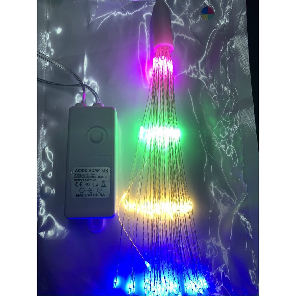 Đèn pháo hoa trang trí noel, đèn pháo bông 5 chùm