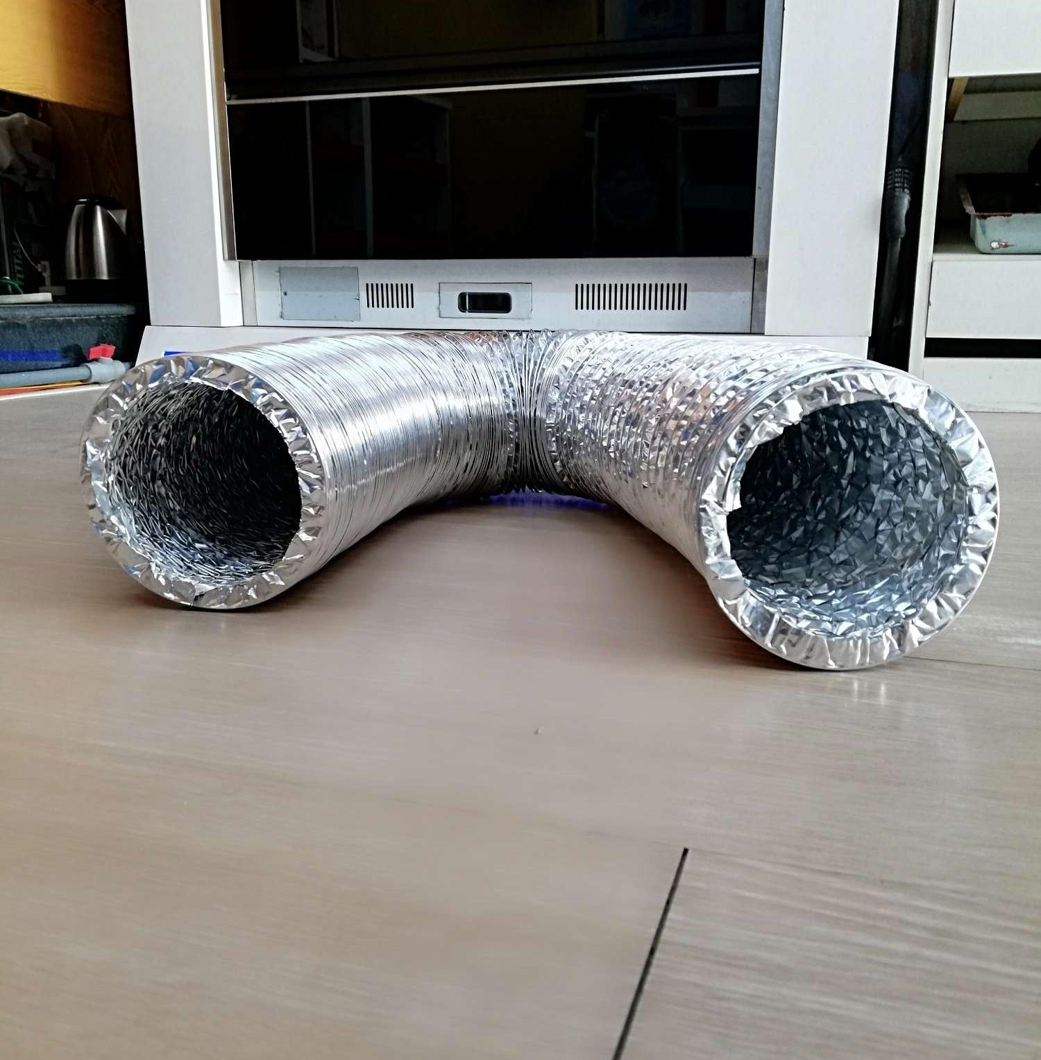 Range Hood Silver Pipe D125Mm X 8m