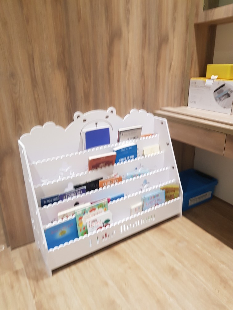 (Miễn Phí khắc tên) Kệ giá sách hình gấu 4