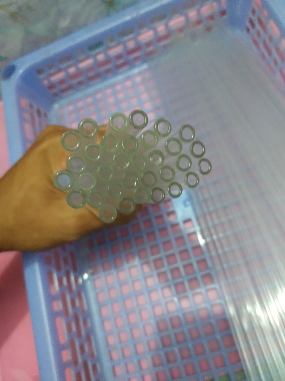 20 Ống thủy tinh phi 6 borosilicat 1.1mm dài 20cm loại tốt,thủy tinh loại tốt đừờng kính 6mm