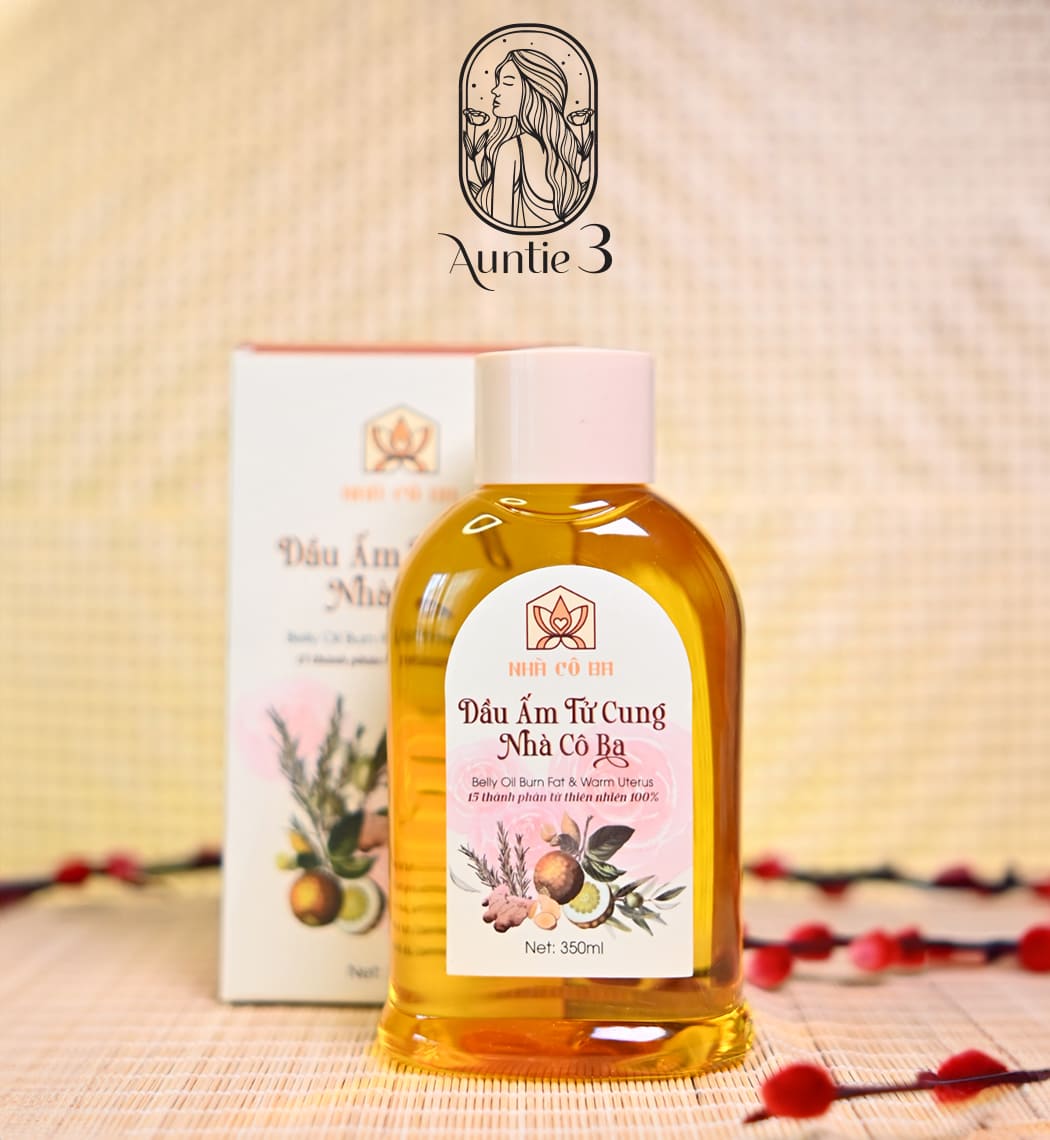 Dầu Massage Ấm Tử Cung 350ml Auntie 3 Vietnam Chính Hãng