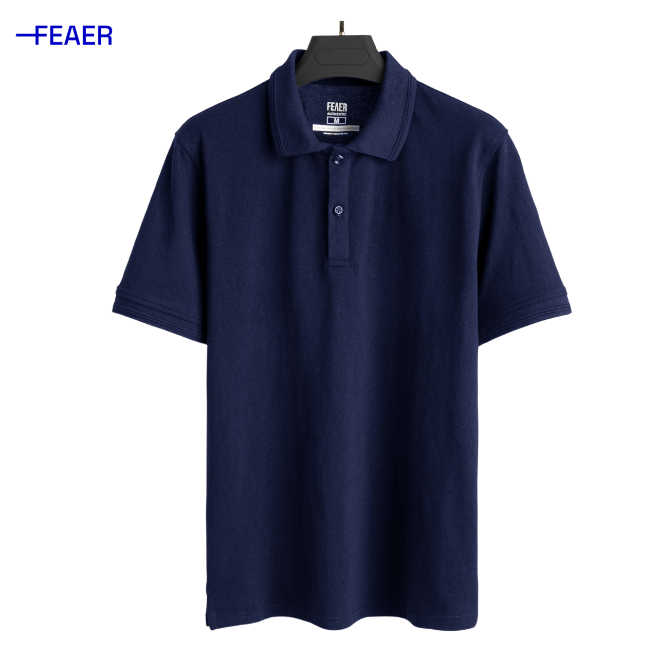 Áo polo nam FEAER chất cotton trơn Basic