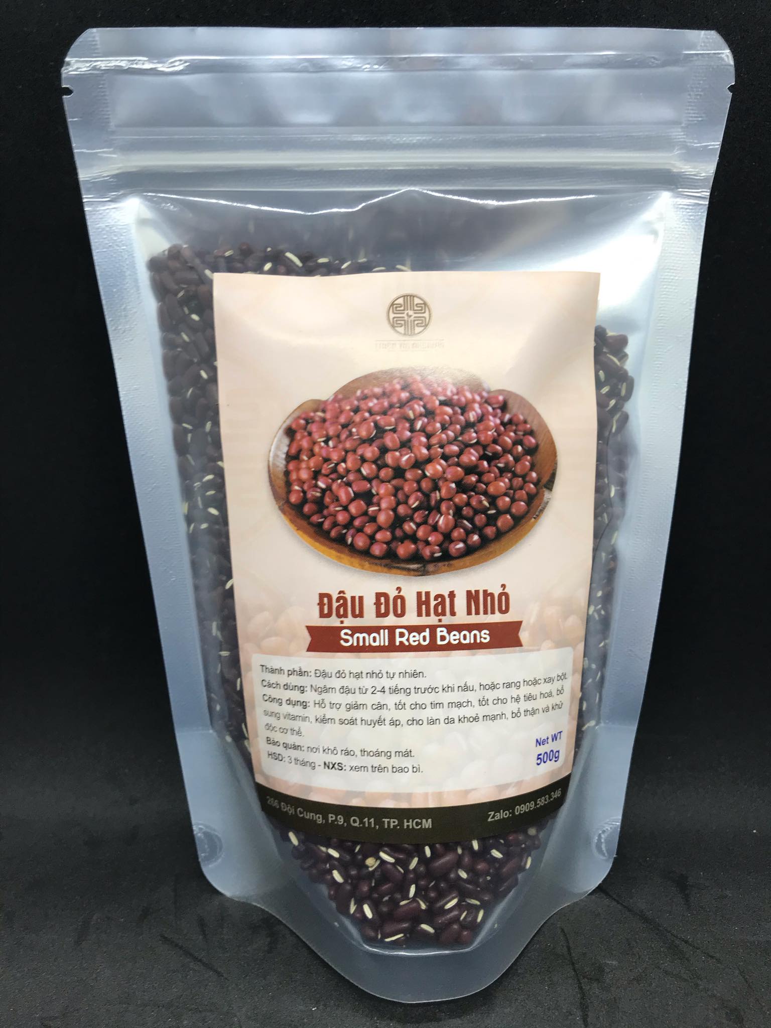 Đậu đỏ hạt nhỏ 500g ( xích tiểu đậu chưa rang )